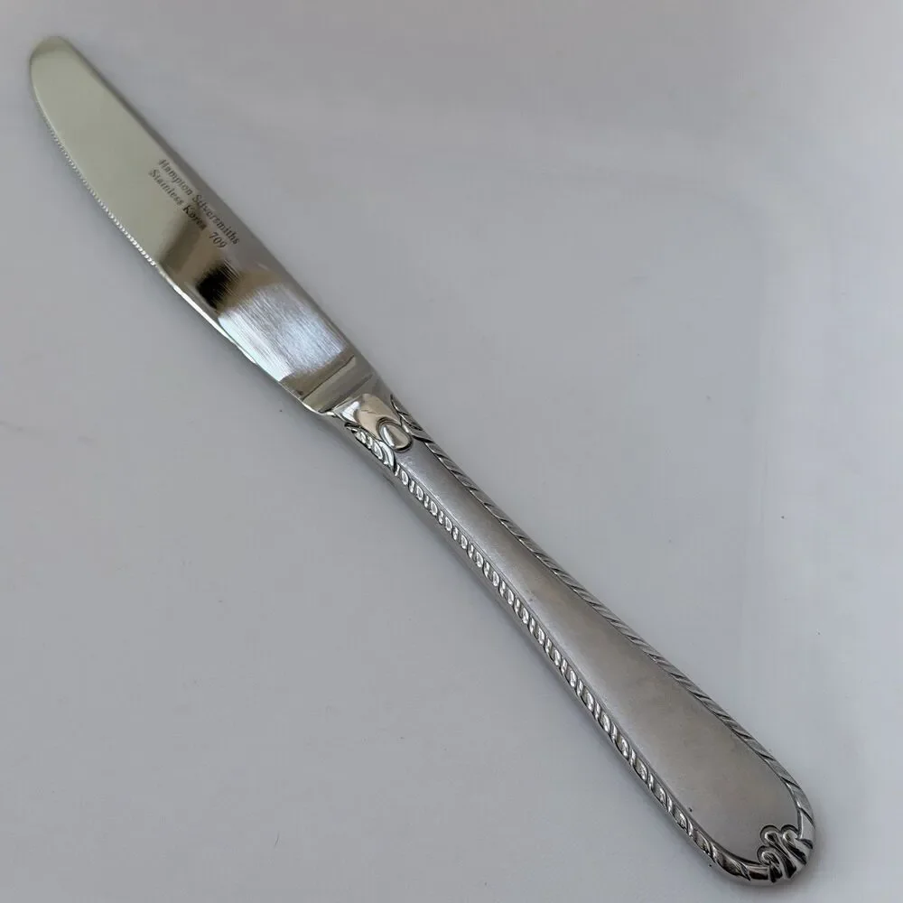 4pc Hampton Rachelle-Frost Dinner Knife/Forks/Butter Knife Stainless 18/10 Korea